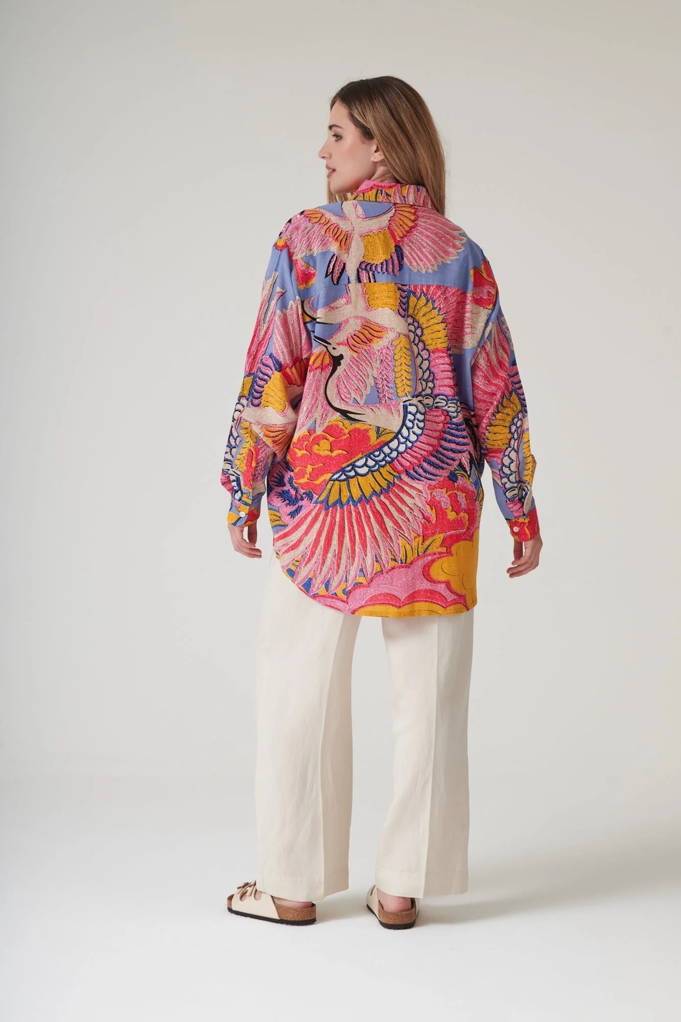 Crane Periwinkle Oversized Shirt - Image 7